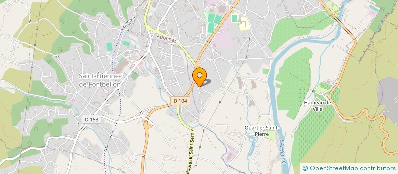 localisation de l'entreprise K2D à AUBENAS