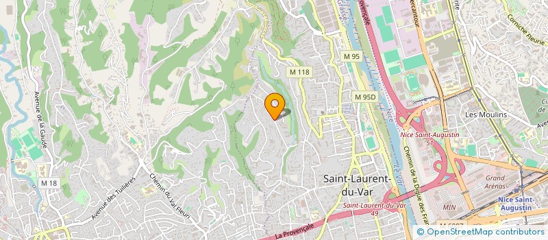 localisation de l'entreprise K2DC à SAINT-LAURENT-DU-VAR