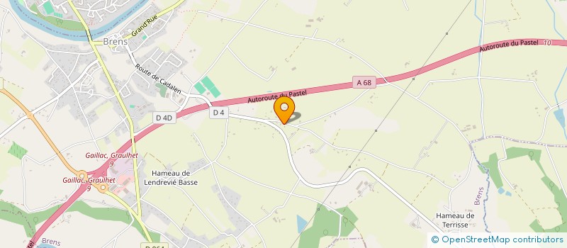 localisation de l'entreprise K2F  BRENS