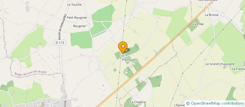 localisation de l'entreprise K2F IMMOBILIER  RIVES-DU-LOIR-EN-ANJOU