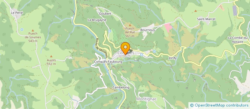 localisation de l'entreprise K2G à CONQUES-EN-ROUERGUE