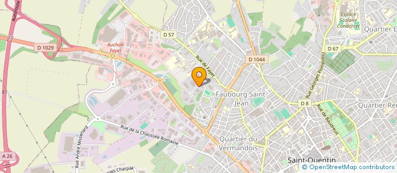 localisation de l'entreprise K2J MED à SAINT-QUENTIN