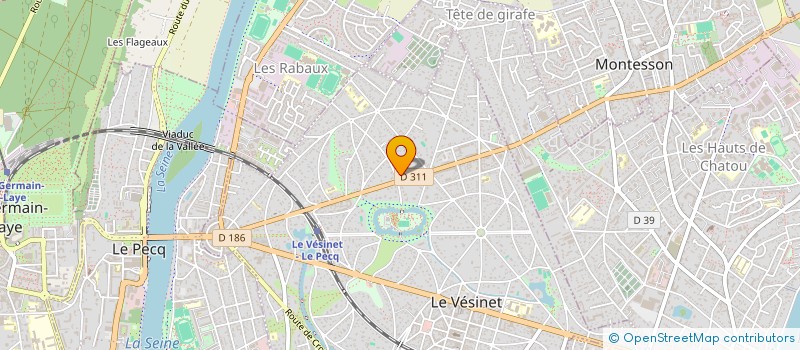 localisation de l'entreprise K2JB14  LE VESINET