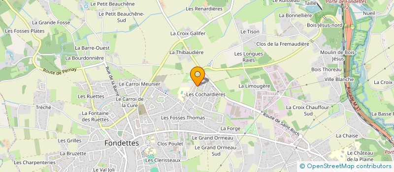 localisation de l'entreprise K2LA à FONDETTES