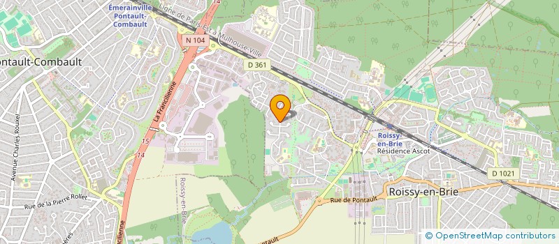 localisation de l'entreprise K2LR AVENIR  ROISSY-EN-BRIE