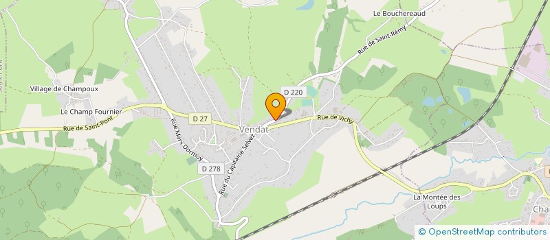 localisation de l'entreprise K2M à VENDAT