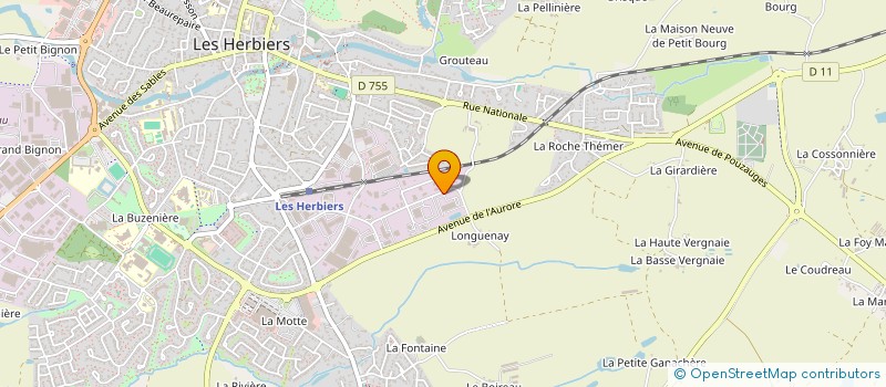 localisation de l'entreprise K2M à LES HERBIERS