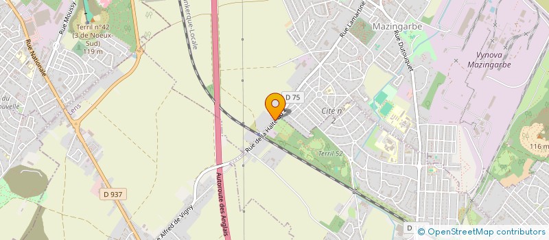 localisation de l'entreprise K2M CONSTRUCTION  MAZINGARBE