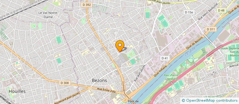 localisation de l'entreprise K2M GENIE CLIMATIQUE à BEZONS