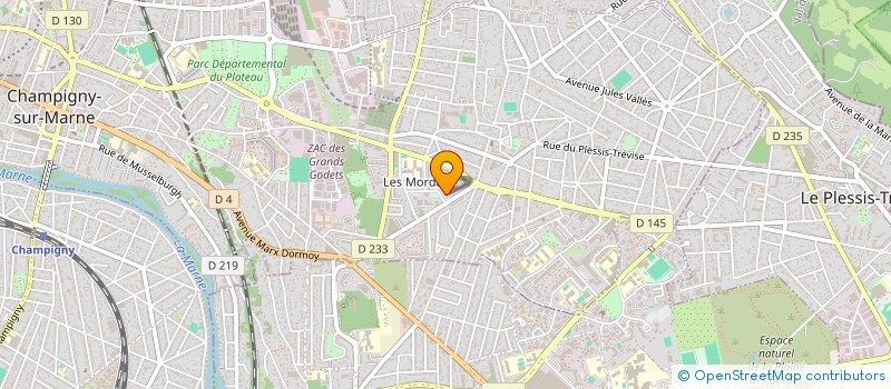 localisation de l'entreprise K2M TAXI à CHAMPIGNY-SUR-MARNE