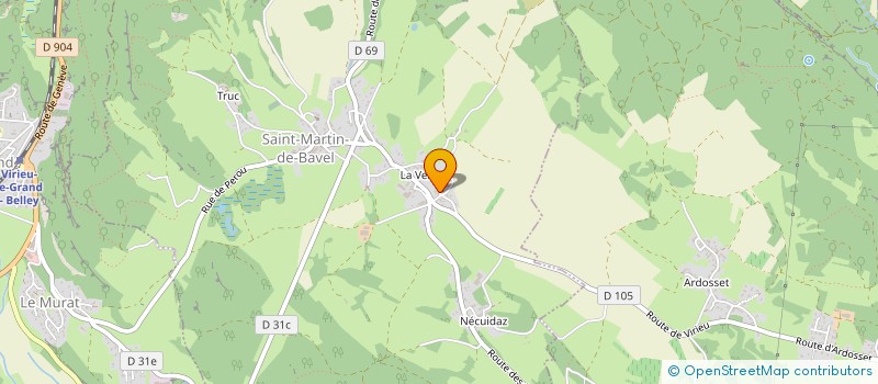 localisation de l'entreprise K2M TRANSPORTS à SAINT-MARTIN-DE-BAVEL