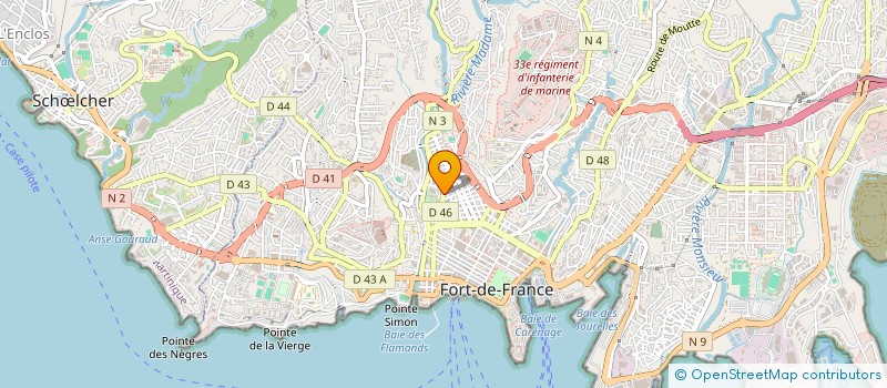localisation de l'entreprise K2MA à FORT-DE-FRANCE