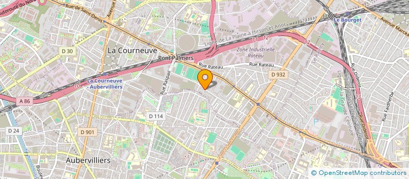 localisation de l'entreprise K2R à LA COURNEUVE