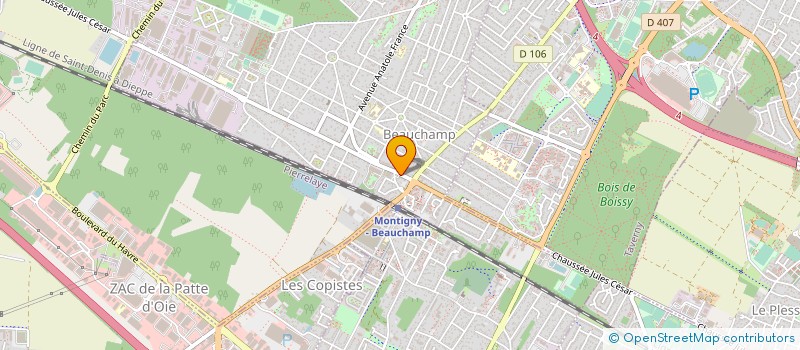 localisation de l'entreprise K2ROUES  BEAUCHAMP