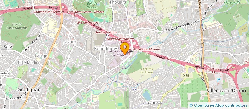 localisation de l'entreprise K2S CONSULTING  VILLENAVE-D'ORNON