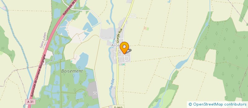 localisation de l'entreprise K2S HOLDING  ARCEAU