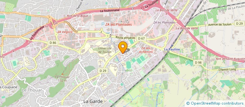 localisation de l'entreprise K2SP  LA GARDE