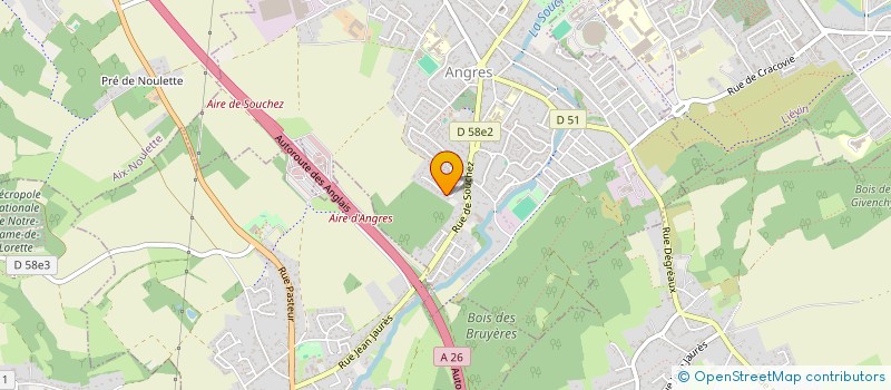 localisation de l'entreprise K2VZ  ANGRES