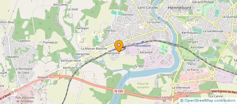 localisation de l'entreprise K3G  HENNEBONT