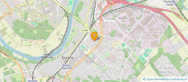 localisation de l'entreprise K3L VTC  ERAGNY