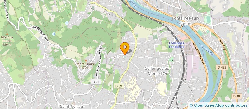 localisation de l'entreprise K5  COLLONGES-AU-MONT-D'OR