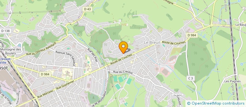 localisation de l'entreprise K5  LE BREUIL