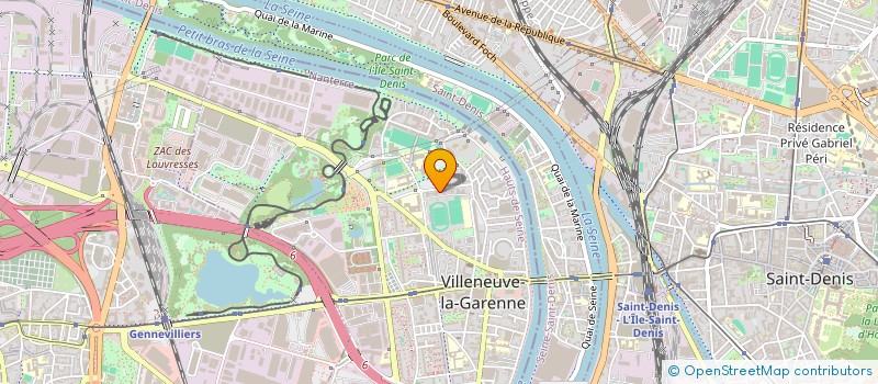 localisation de l'entreprise K5  VILLENEUVE-LA-GARENNE