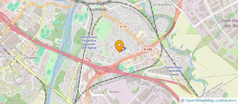 localisation de l'entreprise K5 IMMOBILIER  SAINT-OUEN-L'AUMONE