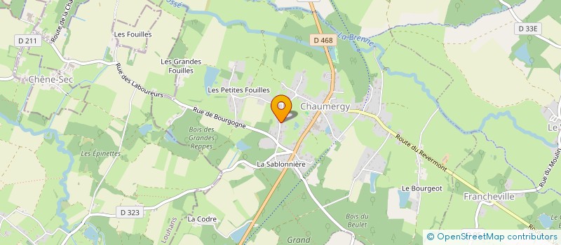 localisation de l'entreprise K6  CHAUMERGY