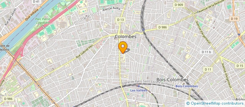 localisation de l'entreprise K7  COLOMBES