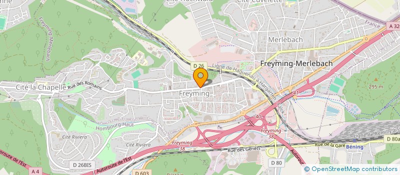 localisation de l'entreprise K72 BARBERSHOP  FREYMING-MERLEBACH