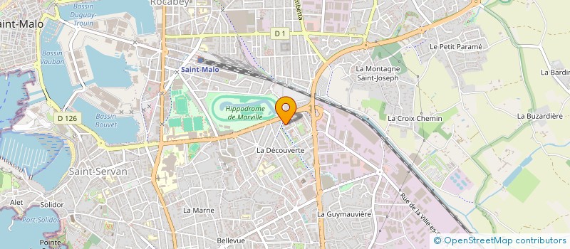 localisation de l'entreprise K8.  SAINT-MALO