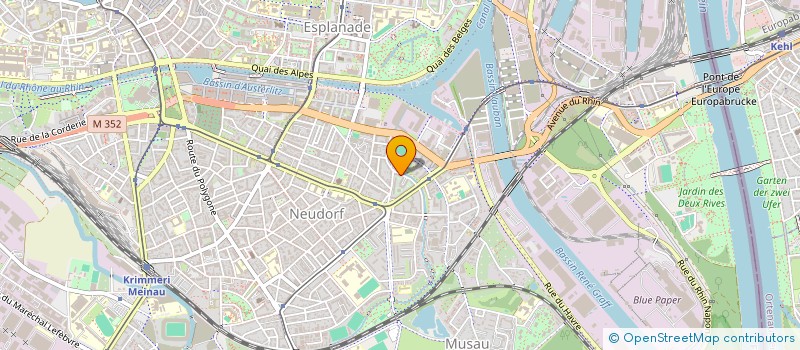 localisation de l'entreprise K8 à STRASBOURG