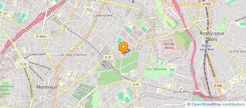 localisation de l'entreprise KA DESIGN à MONTREUIL