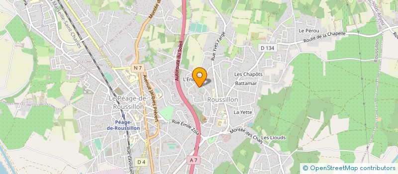 localisation de l'entreprise KA-ELEC  ROUSSILLON