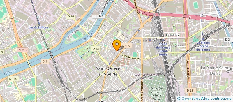 localisation de l'entreprise KA ELEC à SAINT-OUEN-SUR-SEINE