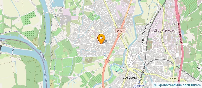 localisation de l'entreprise KA FOURNALET  SORGUES