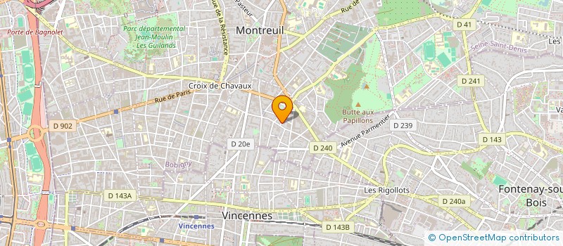 localisation de l'entreprise KA. ROUCOU à MONTREUIL