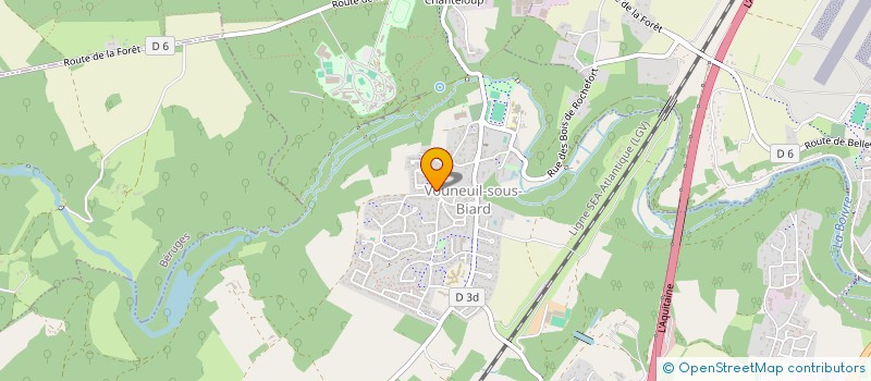 localisation de l'entreprise KA-SA-JU-BE.IMMO.  VOUNEUIL-SOUS-BIARD