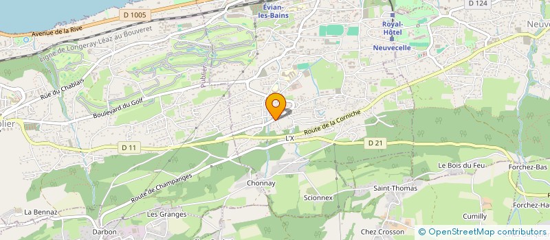 localisation de l'entreprise KA SAVOIE  EVIAN-LES-BAINS