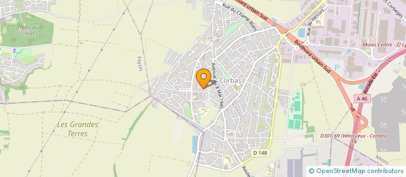 localisation de l'entreprise KA SOLUTION à CORBAS
