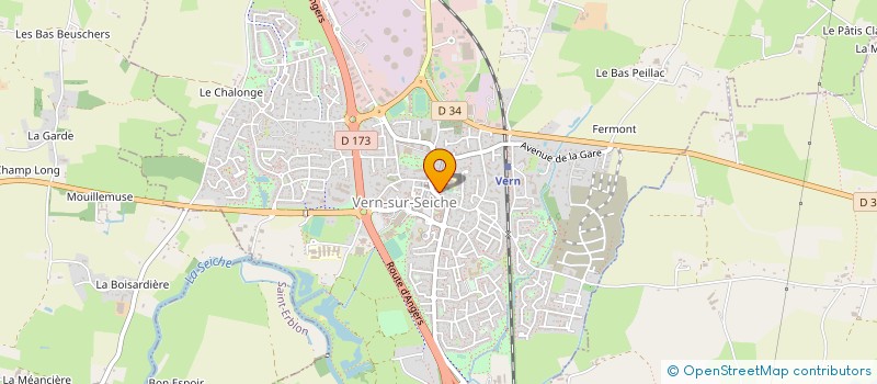 localisation de l'entreprise KA'VERN SARL  VERN-SUR-SEICHE