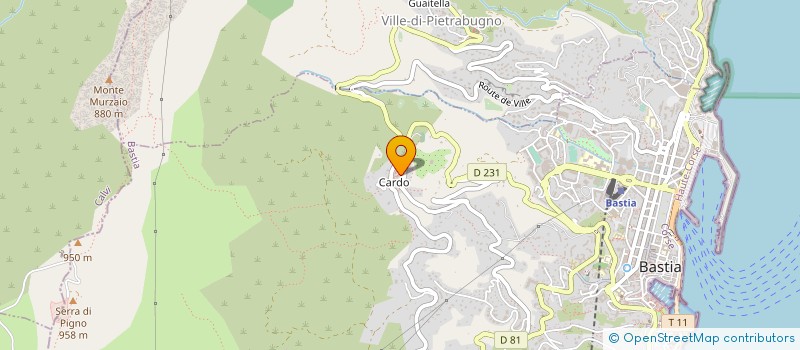 localisation de l'entreprise KAA à BASTIA