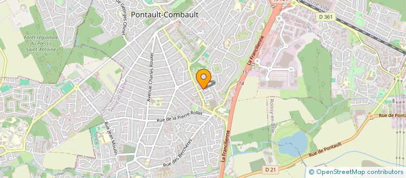 localisation de l'entreprise KAAM BATIMENT à PONTAULT-COMBAULT