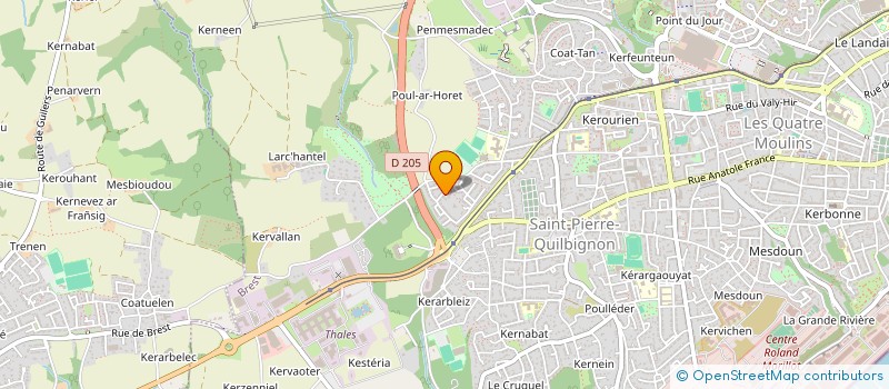 localisation de l'entreprise KAAOUANE à BREST