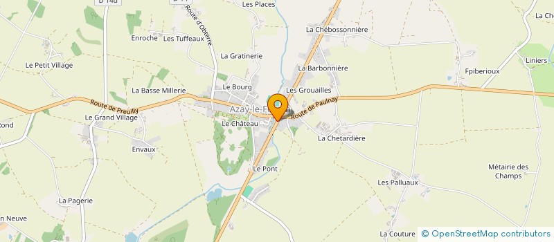 localisation de l'entreprise KAAPIS à AZAY-LE-FERRON