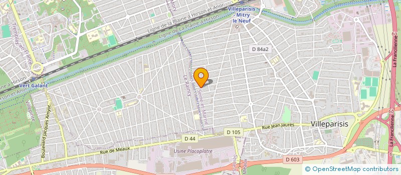 localisation de l'entreprise KAB  VILLEPARISIS