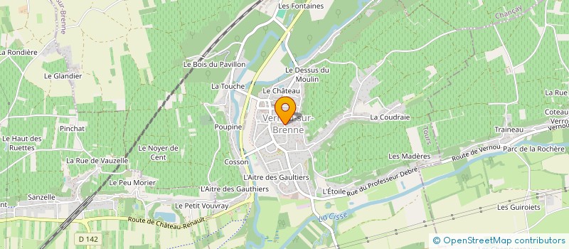 localisation de l'entreprise KABAKLIJA IMMO à VERNOU-SUR-BRENNE