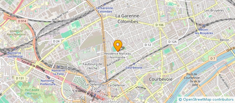 localisation de l'entreprise KABANA DESIGN à COURBEVOIE