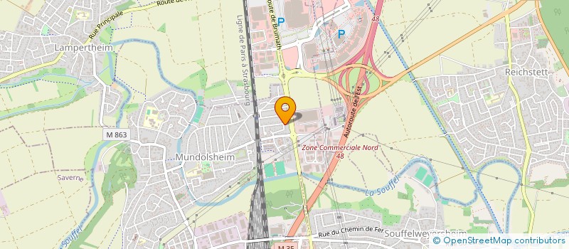 localisation de l'entreprise KABED  MUNDOLSHEIM